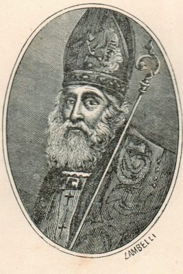 Effigie autentica di S. Eusebio. Particolare dal v. Santo Eusebio di Vercelli. Comentario istorico di Sebastiano di Tillemot. Vercelli, Stab. tip. Guidetti e Perotti, 1874. (Biblioteca diocesana)